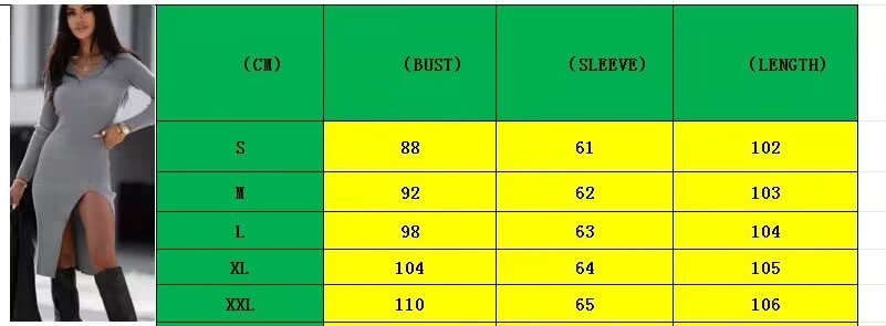 Einfarbiges, langärmeliges, lässiges, mittellanges, schmales Fit-Kleid mit V-Ausschnitt